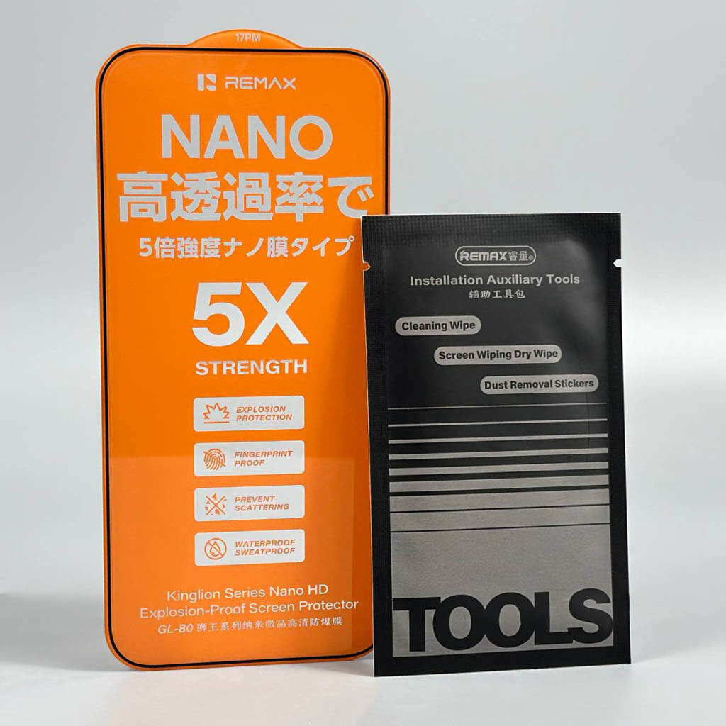 Защитное стекло Apple iPhone 17 Pro Max, Remax GL-80 Kinglion, Черный - № 3 Защитное стекло Apple iPhone 17 Pro Max, Remax GL-80 Kinglion, Черный - № 3