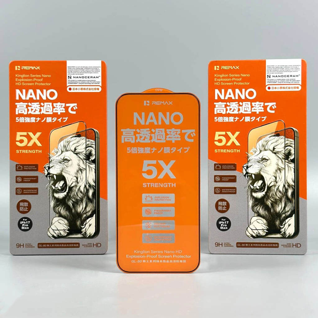 Защитное стекло Apple iPhone 17 Pro Max, Remax GL-80 Kinglion, Черный - № 6 Защитное стекло Apple iPhone 17 Pro Max, Remax GL-80 Kinglion, Черный - № 6