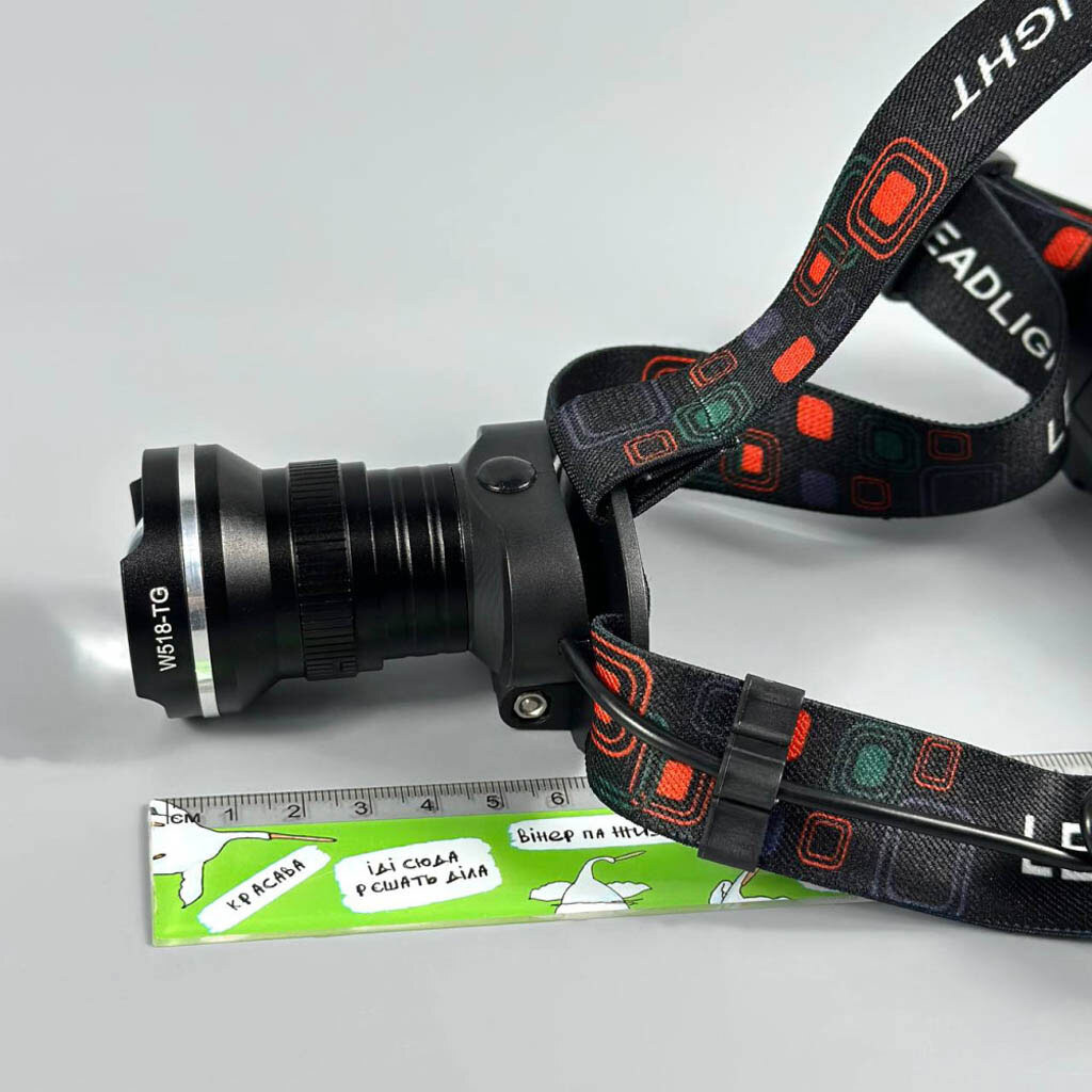 Налобний ліхтар W518, Чорний - № 3 Налобний ліхтар W518, Чорний - № 3