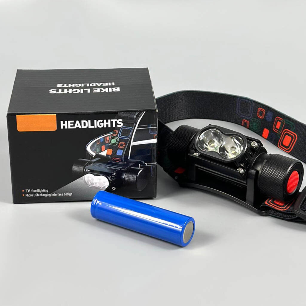 Налобный фонарь XQ-210-2T6, Черный - № 6 Налобный фонарь XQ-210-2T6, Черный - № 6