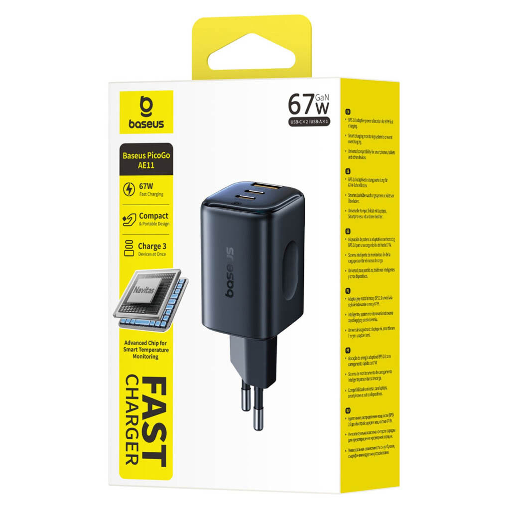 СЗУ Baseus E0121200 PicoGo AE11, Черный - № 9 СЗУ Baseus E0121200 PicoGo AE11, Черный - № 9