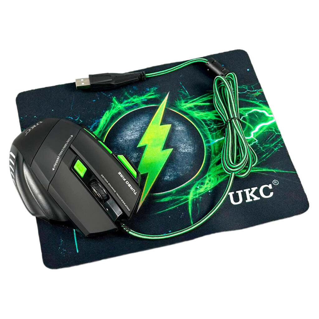 Мышь X7S 7D Gaming, Зеленый - № 1 Мышь X7S 7D Gaming, Зеленый - № 1