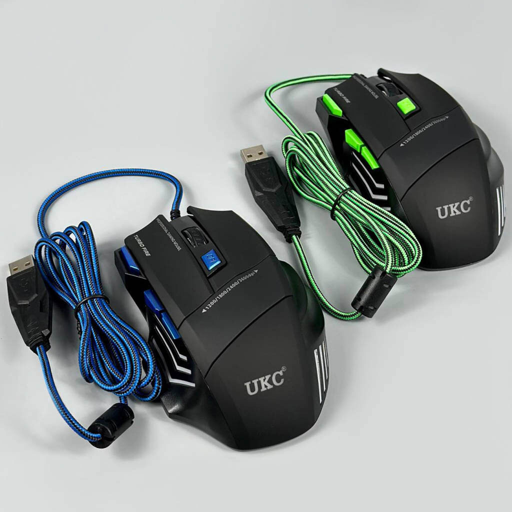 Мышь X7S 7D Gaming, Зеленый - № 2 Мышь X7S 7D Gaming, Зеленый - № 2