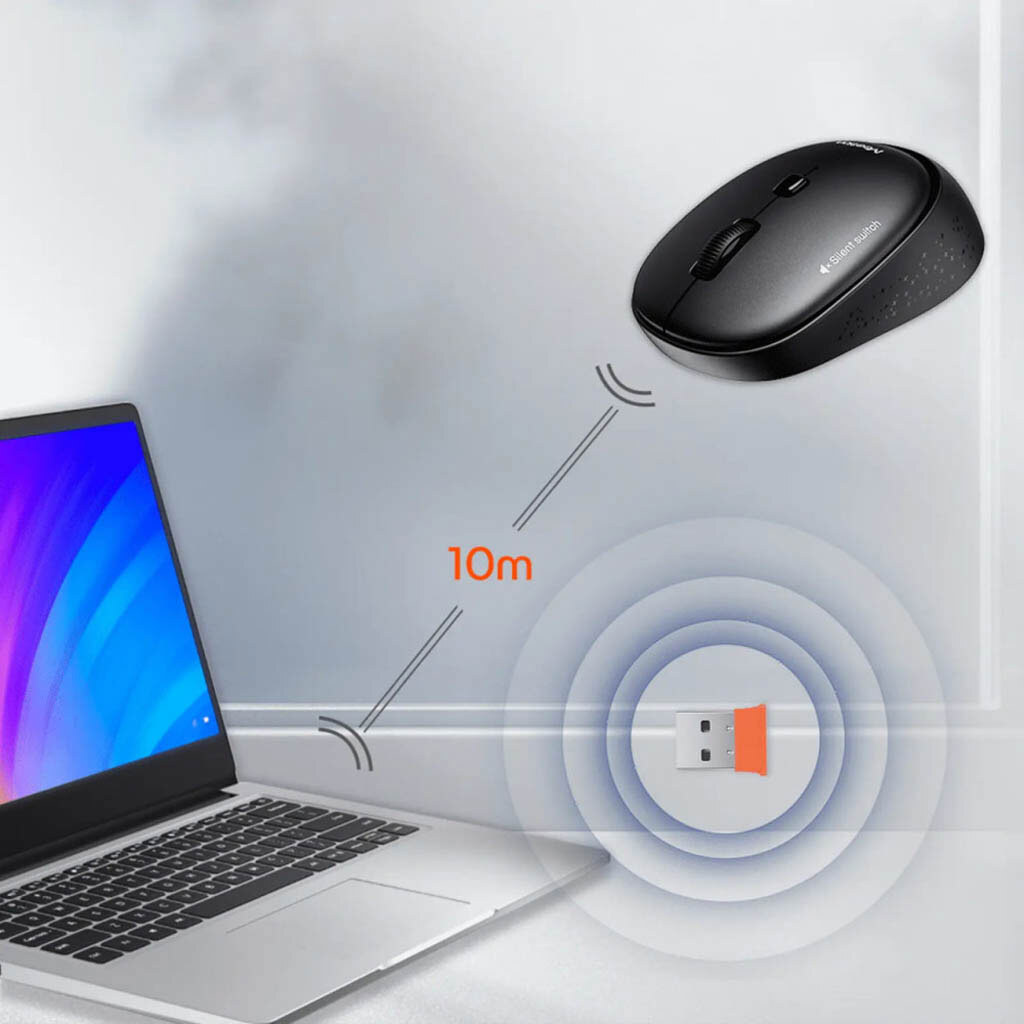 Мышь Meetion BTM571, Черный - № 4 Мышь Meetion BTM571, Черный - № 4