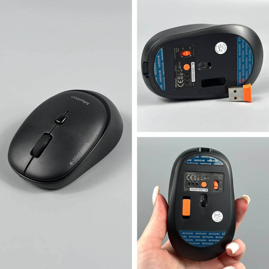 Мышь Meetion BTM571, Черный - № 8 Мышь Meetion BTM571, Черный - № 8