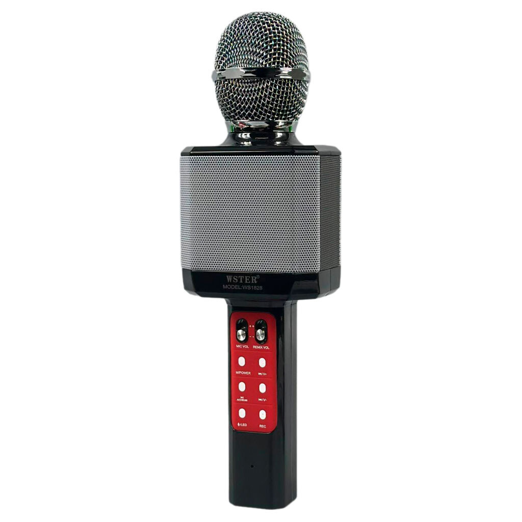 Мікрофон-колонка WS1828, Чорний - № 1 Мікрофон-колонка WS1828, Чорний - № 1