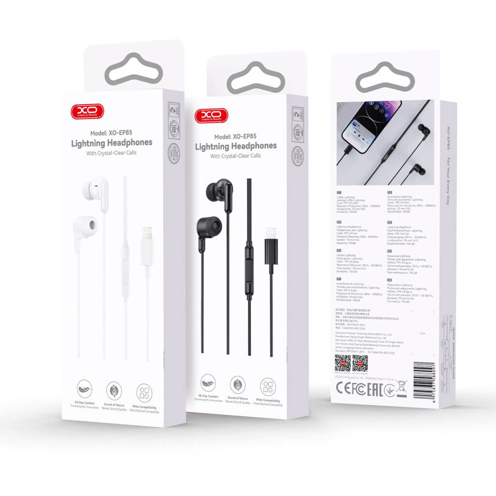 Наушники XO EP85, С микрофоном, Белый - № 6 Наушники XO EP85, С микрофоном, Белый - № 6