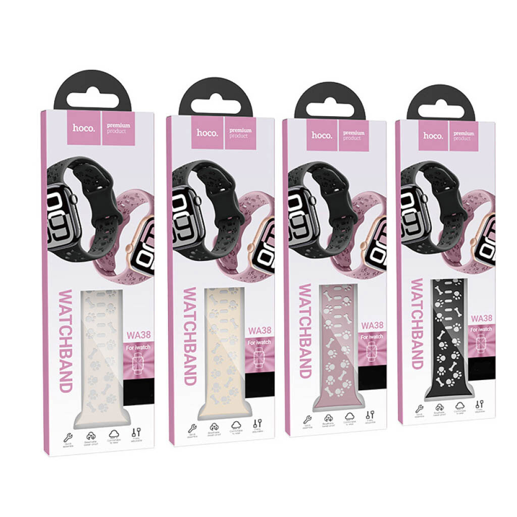 Ремінець Apple Watch 38 / Watch 40, Hoco iWatch WA38, Бузковий - № 5 Ремінець Apple Watch 38 / Watch 40, Hoco iWatch WA38, Бузковий - № 5