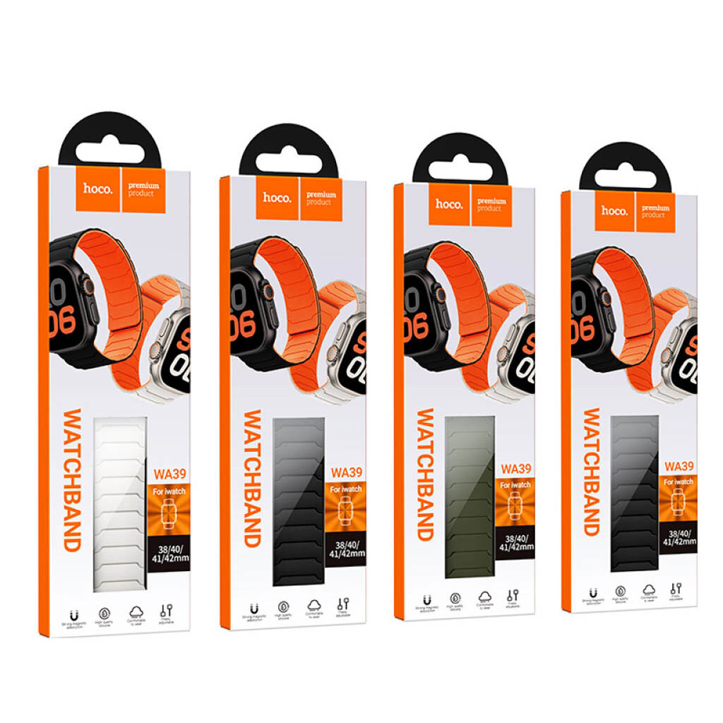 Ремешок Apple Watch 38 / Watch 40, Hoco iWatch WA39, Biege-Orange, Бежевый - № 7 Ремешок Apple Watch 38 / Watch 40, Hoco iWatch WA39, Biege-Orange, Бежевый - № 7