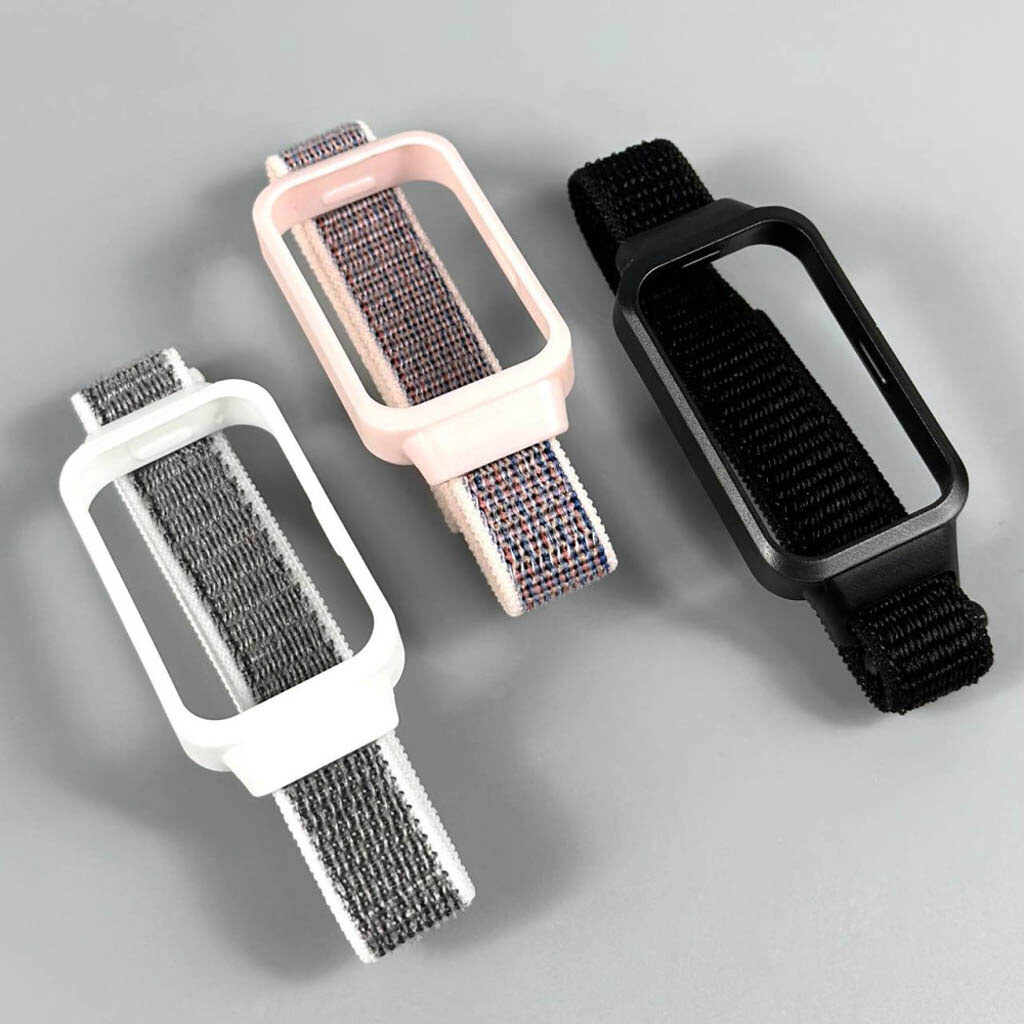 Ремешок Xiaomi Mi Band 9 Active, Nylon, Green-Grey, Зеленый - № 2 Ремешок Xiaomi Mi Band 9 Active, Nylon, Green-Grey, Зеленый - № 2