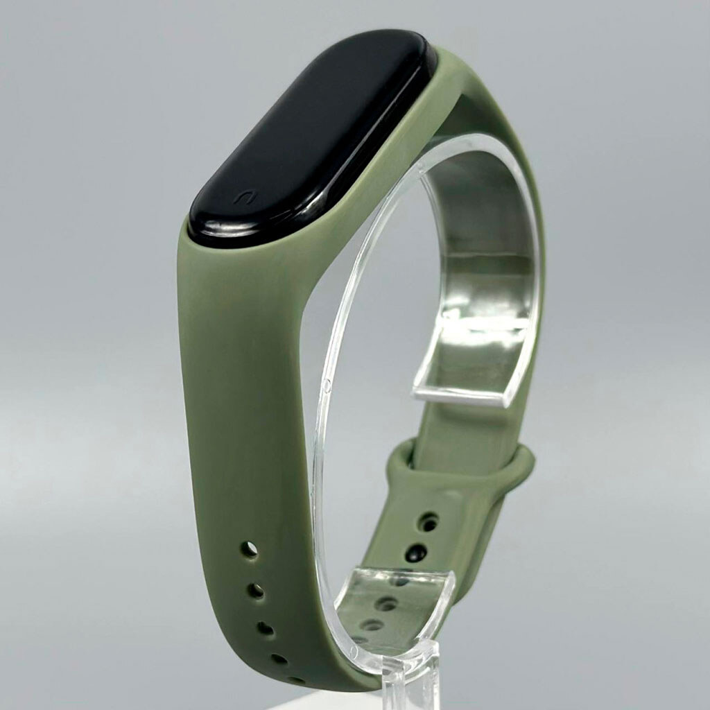 Ремешок Xiaomi Mi Band 7, Silicone, Оливковый - № 1 Ремешок Xiaomi Mi Band 7, Silicone, Оливковый - № 1