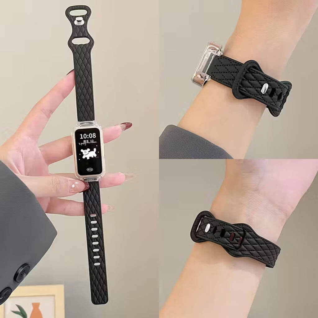 Ремешок Xiaomi Mi Band 9 Active, Rhombus Strap, Коричневый - № 8 Ремешок Xiaomi Mi Band 9 Active, Rhombus Strap, Коричневый - № 8