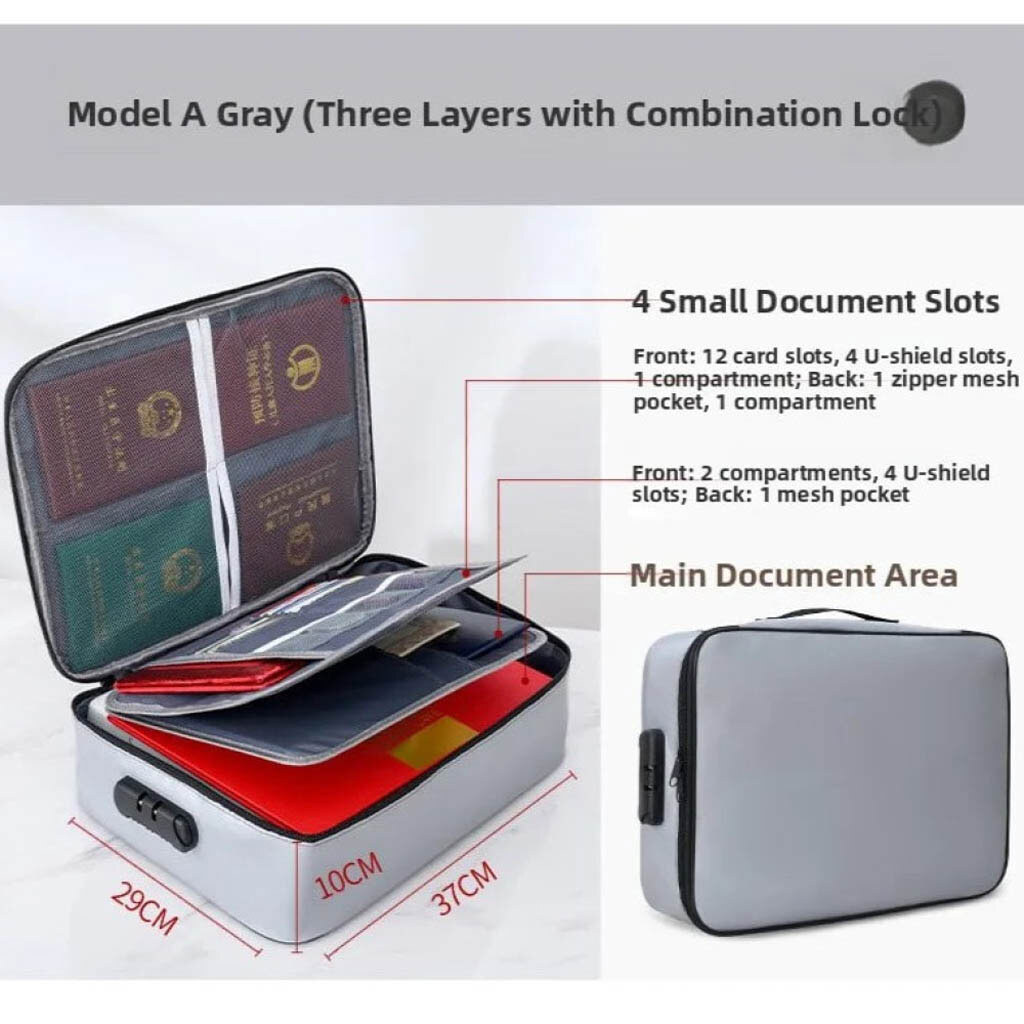 Сумка-органайзер для документов, Серый - № 10 Сумка-органайзер для документов, Серый - № 10