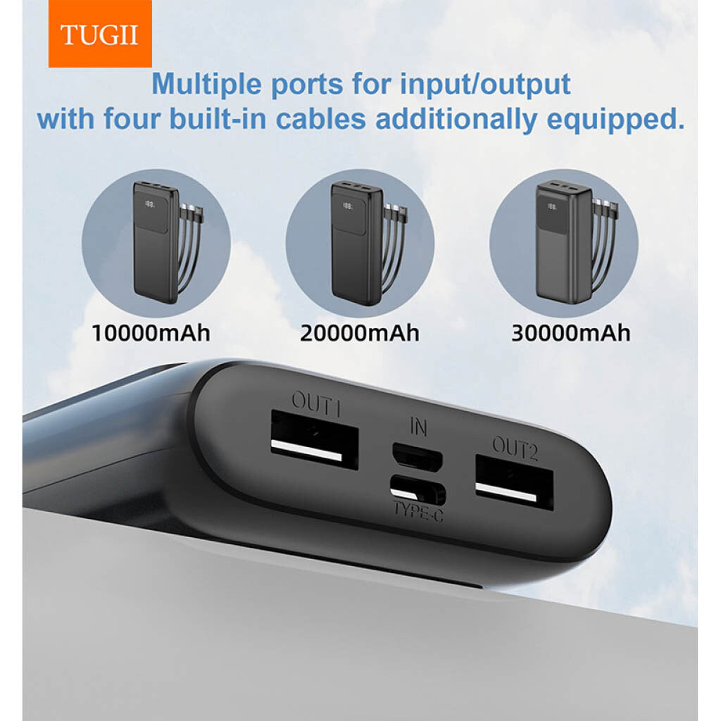 Портативная батарея (Power Bank) WUW Y21 TUGI, 20000 mAh, Черный - № 2 Портативная батарея (Power Bank) WUW Y21 TUGI, 20000 mAh, Черный - № 2