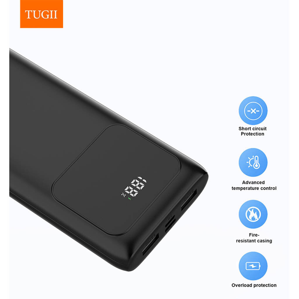 Портативная батарея (Power Bank) WUW Y21 TUGI, 20000 mAh, Черный - № 4 Портативная батарея (Power Bank) WUW Y21 TUGI, 20000 mAh, Черный - № 4