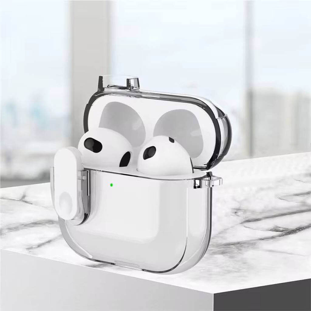 Чехол (накладка) Apple AirPods Pro 2, Deexe Crystal Color, Зеленый - № 2 Чехол (накладка) Apple AirPods Pro 2, Deexe Crystal Color, Зеленый - № 2
