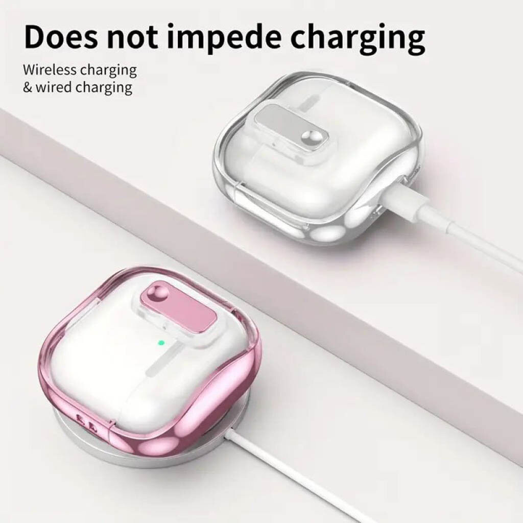 Чехол (накладка) Apple AirPods Pro 2, Deexe Crystal Color, Зеленый - № 4 Чехол (накладка) Apple AirPods Pro 2, Deexe Crystal Color, Зеленый - № 4