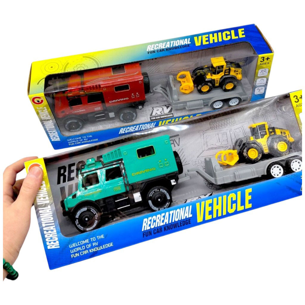 Автовоз інерційний, з трактором, у коробці, Mic - № 2 Автовоз інерційний, з трактором, у коробці, Mic - № 2