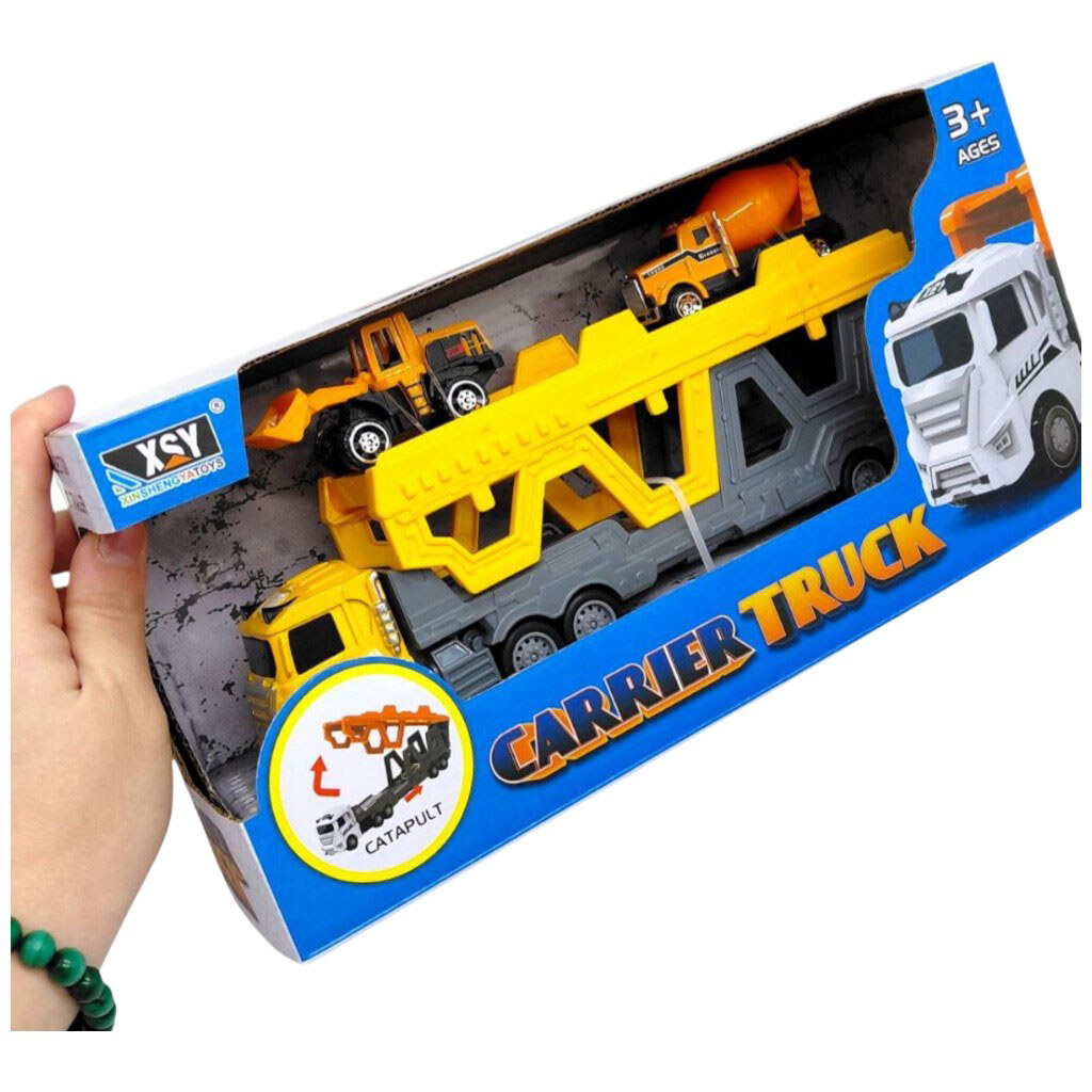 Автовоз с машинками в коробке, р.31x15x10см, Xinshengya Toys - № 2 Автовоз с машинками в коробке, р.31x15x10см, Xinshengya Toys - № 2