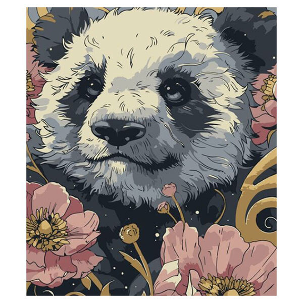Картина по номерам "Цветочная пандочка", 40х50 см, Art Craft - № 1 Картина по номерам "Цветочная пандочка", 40х50 см, Art Craft - № 1