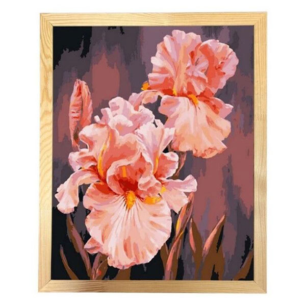 Картина по номерам с багетной рамкой "Розовые ирисы", 40х50 см, Art Craft - № 1 Картина по номерам с багетной рамкой "Розовые ирисы", 40х50 см, Art Craft - № 1