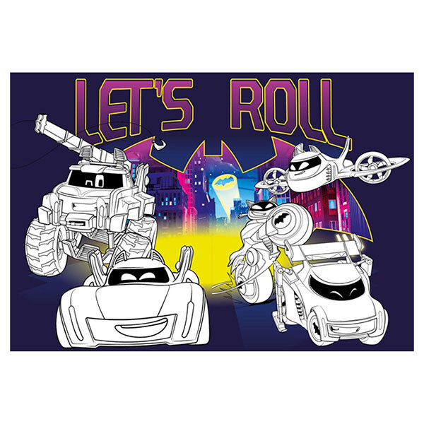 Книжка-раскраска со стикерами - Batman: Batwheels, Ідейка - № 2 Книжка-раскраска со стикерами - Batman: Batwheels, Ідейка - № 2