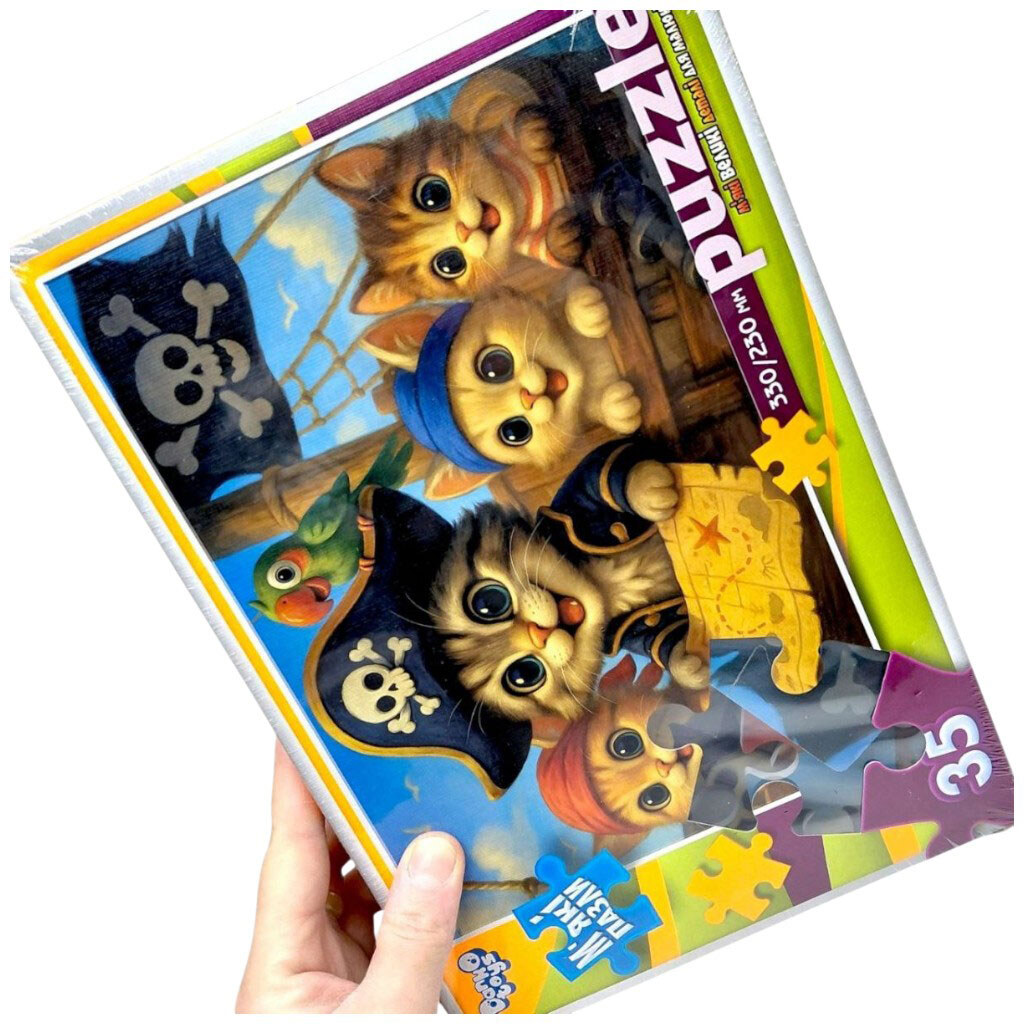 Мягкие пазлы "Кошачьи гонки", 35 элементов, Dankotoys - № 2 Мягкие пазлы "Кошачьи гонки", 35 элементов, Dankotoys - № 2