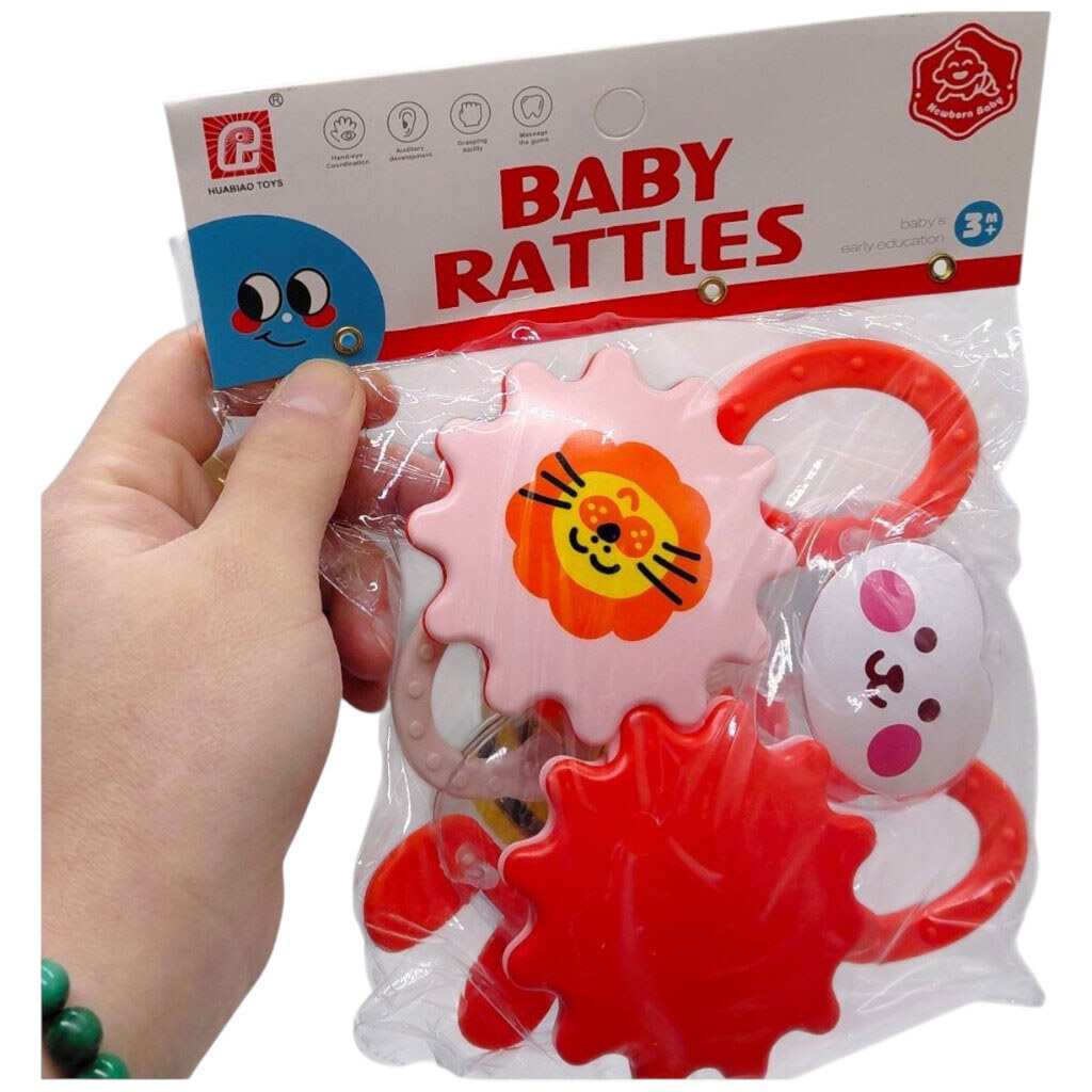 Набор погремушек, в шарик 3 шт. р.23x17 см, Yg Toys - № 2 Набор погремушек, в шарик 3 шт. р.23x17 см, Yg Toys - № 2