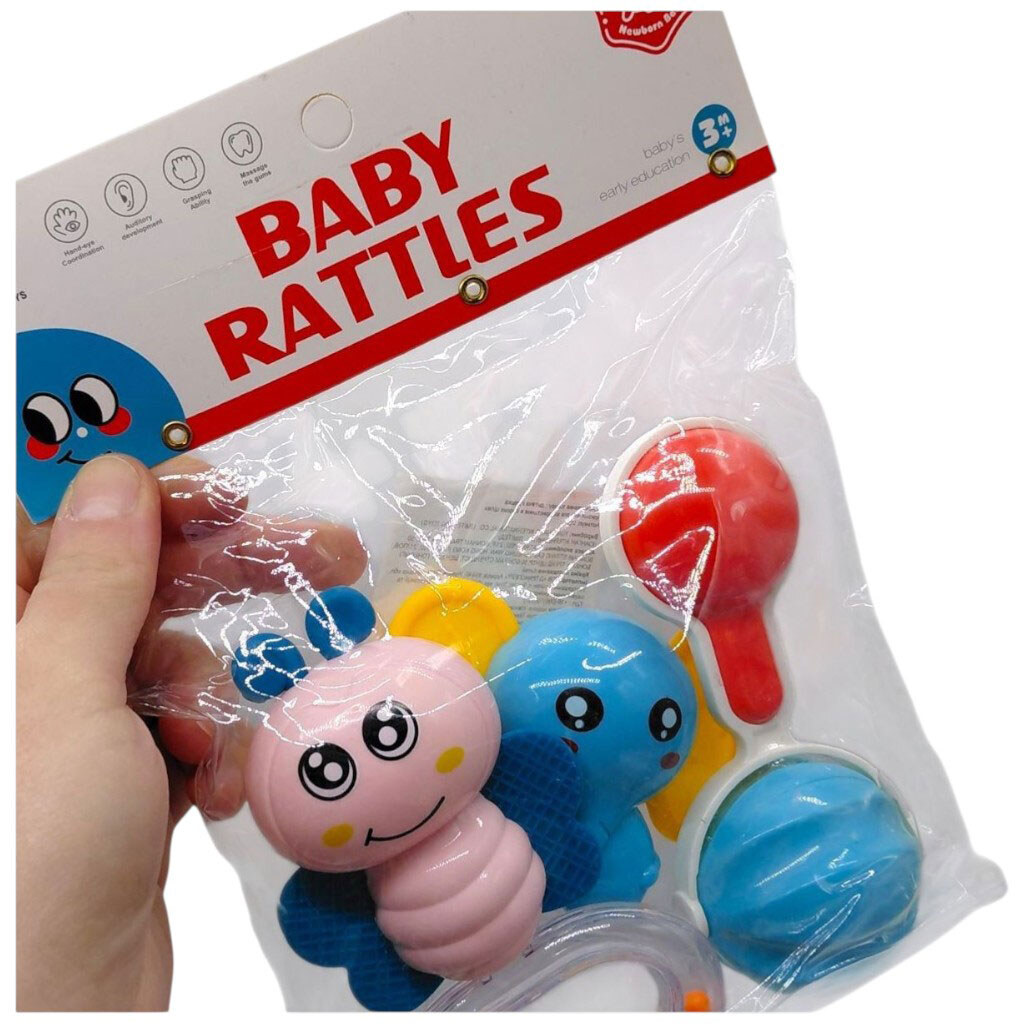 Набір брязкальця в кульц 3 шт. р.23x17 см, Yg Toys - № 2 Набір брязкальця в кульц 3 шт. р.23x17 см, Yg Toys - № 2