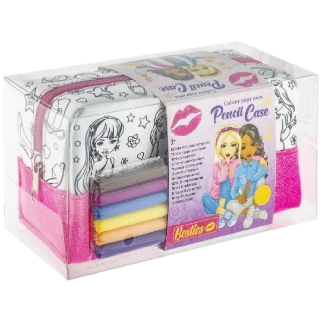 Пенал-раскраска с фломастерами, Besties - № 2 Пенал-раскраска с фломастерами, Besties - № 2