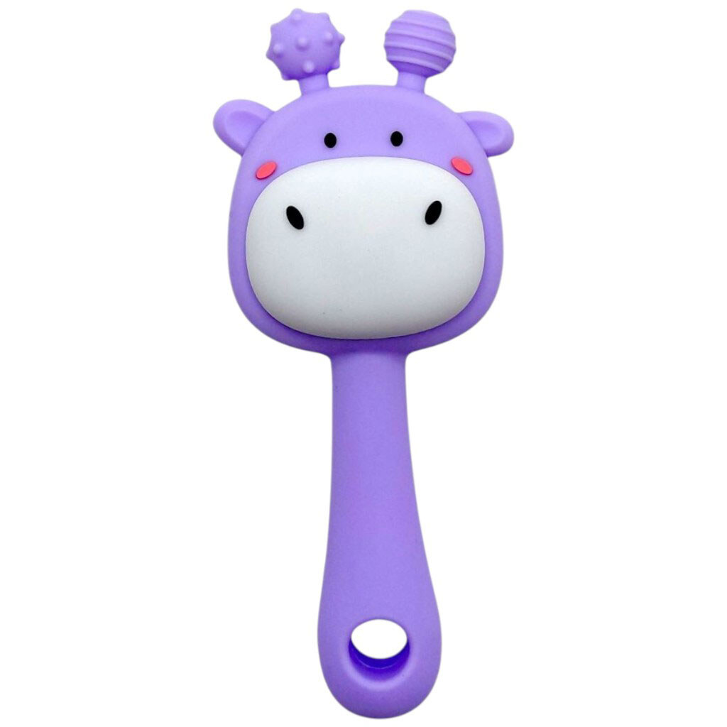 Силиконовый прорезыватель-погремушка "Жираф", Mega Zayka - № 1 Силиконовый прорезыватель-погремушка "Жираф", Mega Zayka - № 1
