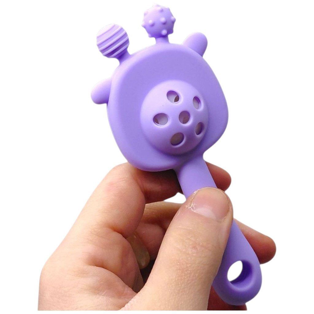 Силиконовый прорезыватель-погремушка "Жираф", Mega Zayka - № 2 Силиконовый прорезыватель-погремушка "Жираф", Mega Zayka - № 2