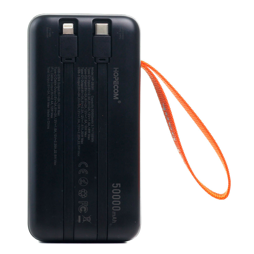 Портативная батарея (Power Bank) Hopecom HP-28081, 50000 mAh, Черный - № 3 Портативная батарея (Power Bank) Hopecom HP-28081, 50000 mAh, Черный - № 3