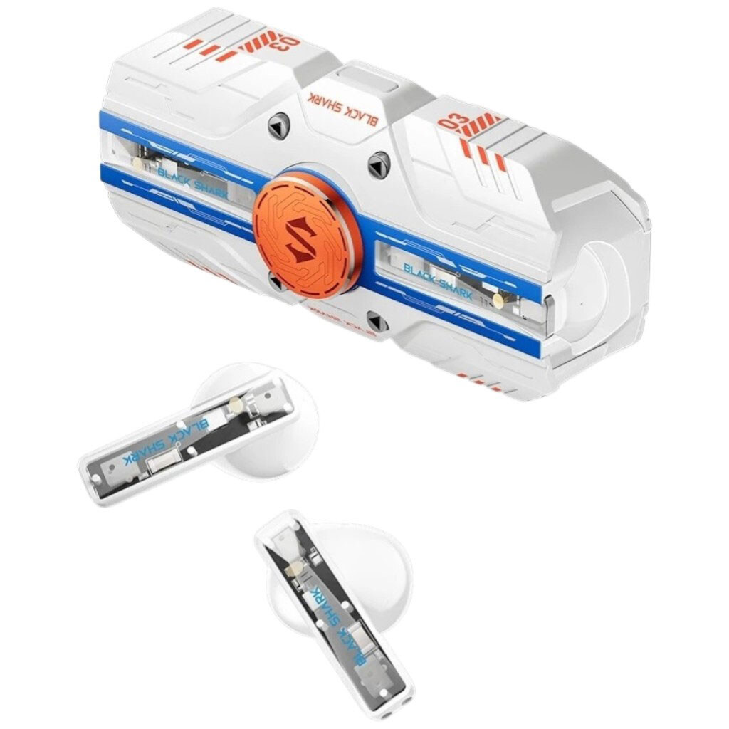 Bluetooth-гарнитура Black Shark Rokas 3, С микрофоном, Стерео, Белый - № 1 Bluetooth-гарнитура Black Shark Rokas 3, С микрофоном, Стерео, Белый - № 1