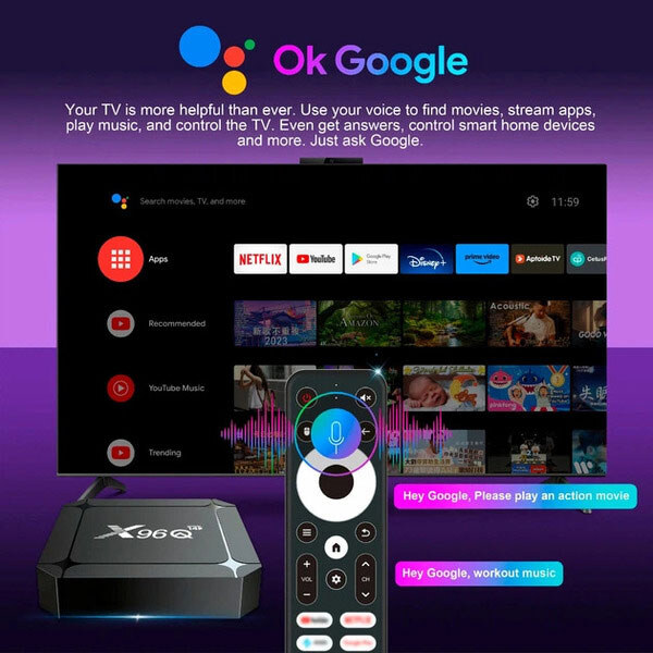 Медиаплеер HD X96Q Android, Черный - № 6 Медиаплеер HD X96Q Android, Черный - № 6