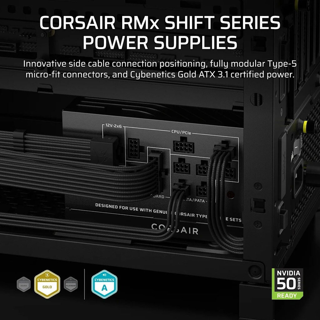 Блок питания Corsair RM1000x Shift ATX 3.1, Черный - № 3 Блок питания Corsair RM1000x Shift ATX 3.1, Черный - № 3