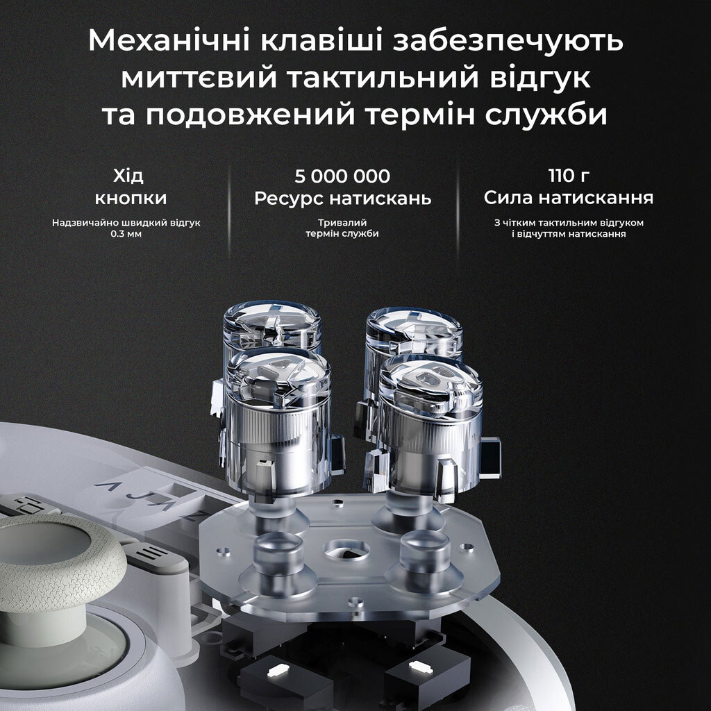 Геймпад Ajazz GP100 RGB, Белый - № 8 Геймпад Ajazz GP100 RGB, Белый - № 8