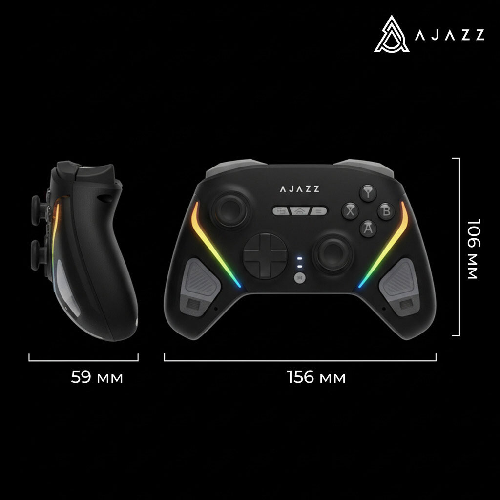 Геймпад Ajazz GP100S RGB, Черный - № 15 Геймпад Ajazz GP100S RGB, Черный - № 15