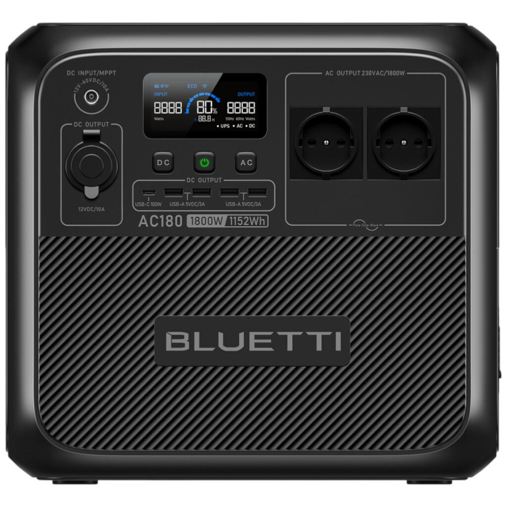 Зарядная станция Bluetti AC180, Черный - № 1 Зарядная станция Bluetti AC180, Черный - № 1