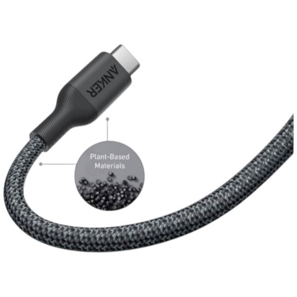 Кабель Anker 544, Type-C, 0.9 м., Чорний - № 2 Кабель Anker 544, Type-C, 0.9 м., Чорний - № 2