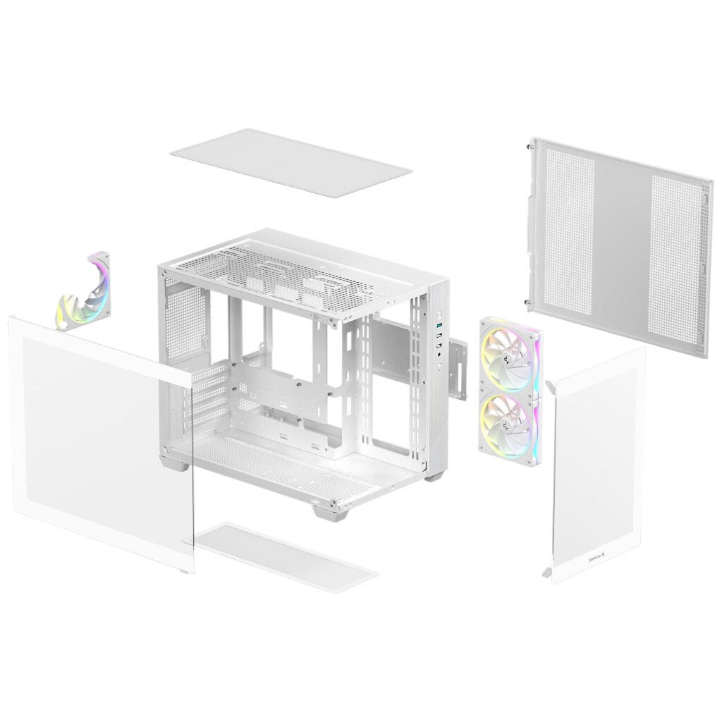 Корпус DeepCool CG330 3F, Білий - № 7 Корпус DeepCool CG330 3F, Білий - № 7