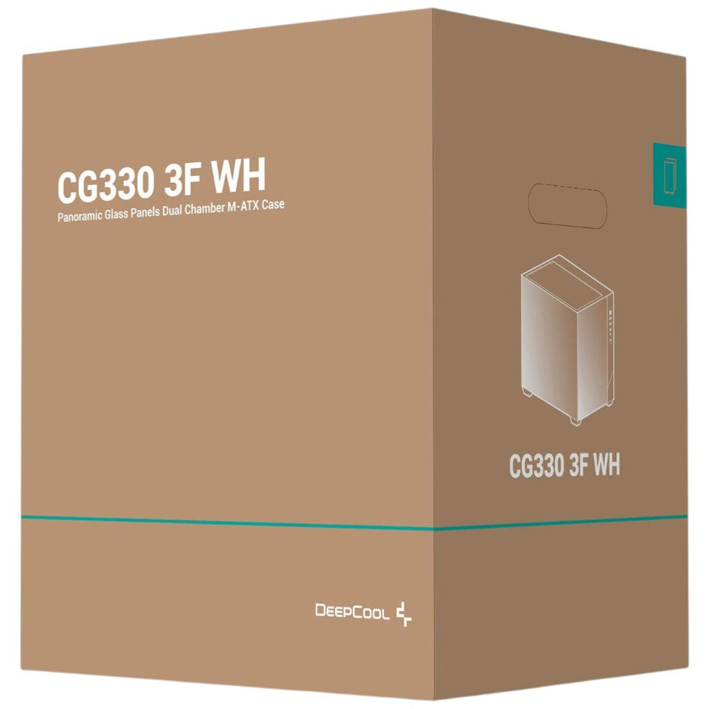 Корпус DeepCool CG330 3F, Білий - № 8 Корпус DeepCool CG330 3F, Білий - № 8