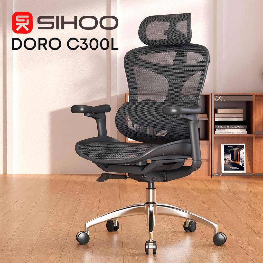 Офисное кресло Sihoo Doro C300L Mesh, Черный - № 5 Офисное кресло Sihoo Doro C300L Mesh, Черный - № 5