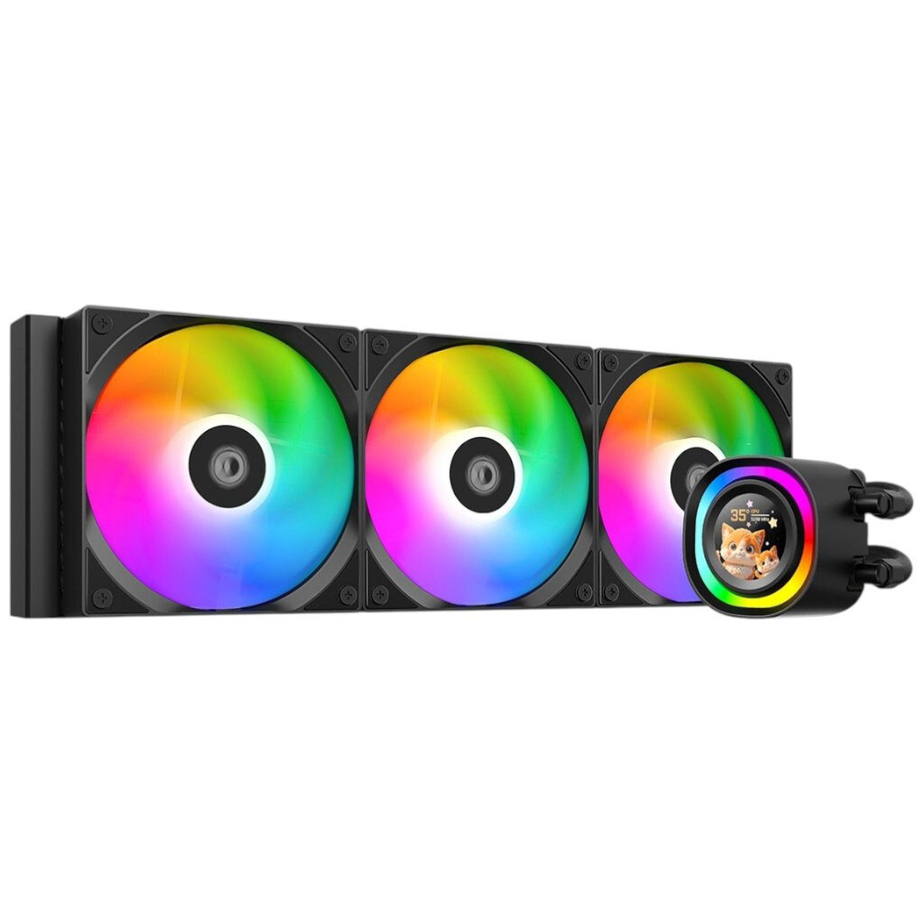 Система водяного охлаждения ID-Cooling FX360 LCD, Черный - № 1 Система водяного охлаждения ID-Cooling FX360 LCD, Черный - № 1