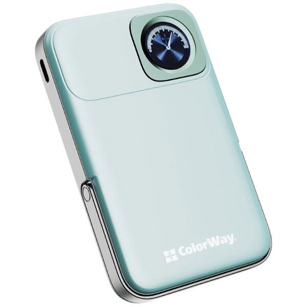 Портативная батарея (Power Bank) ColorWay CW-PB100LPA2MT-WPDD, 10000 mAh, Голубой - № 2 Портативная батарея (Power Bank) ColorWay CW-PB100LPA2MT-WPDD, 10000 mAh, Голубой - № 2
