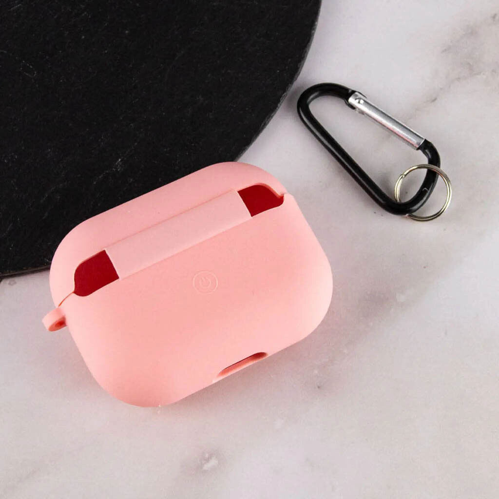 Чехол (накладка) Apple AirPods Pro 3, Silicone Classic Case, Розовый - № 4 Чехол (накладка) Apple AirPods Pro 3, Silicone Classic Case, Розовый - № 4