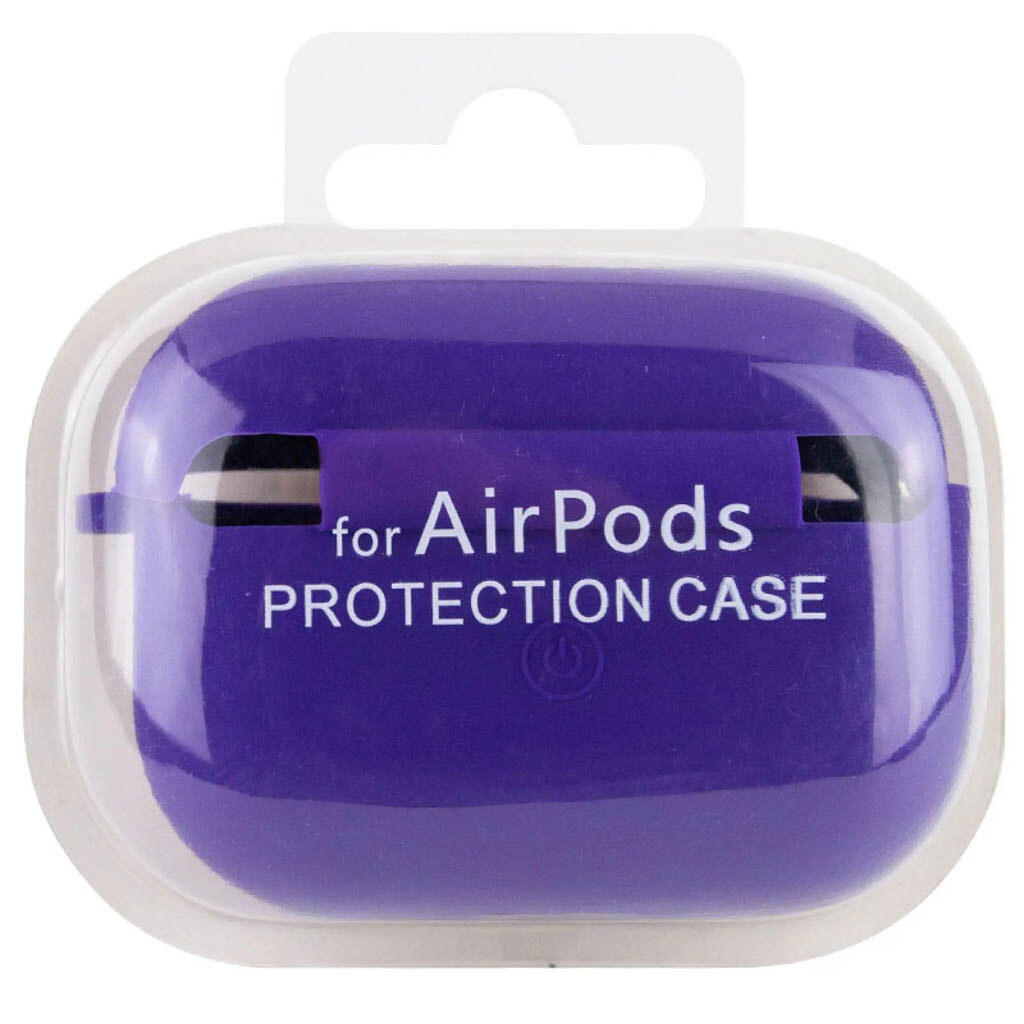 Чехол (накладка) Apple AirPods Pro 3, Silicone Classic Case, Ultra Violet, Фиолетовый - № 5 Чехол (накладка) Apple AirPods Pro 3, Silicone Classic Case, Ultra Violet, Фиолетовый - № 5