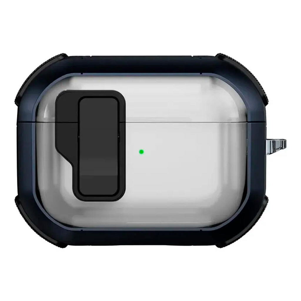 Чехол (накладка) Apple AirPods Pro 3, Epik Locking Button, Синий - № 1 Чехол (накладка) Apple AirPods Pro 3, Epik Locking Button, Синий - № 1