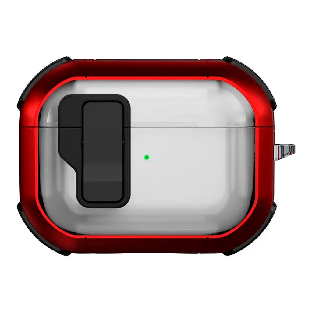 Чехол (накладка) Apple AirPods Pro 3, Epik Locking Button, Красный - № 1 Чехол (накладка) Apple AirPods Pro 3, Epik Locking Button, Красный - № 1