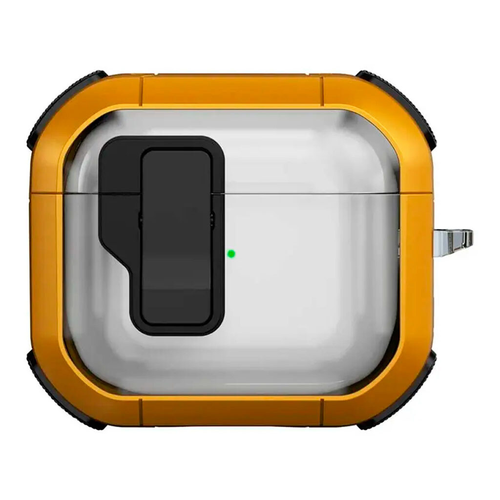 Чехол (накладка) Apple AirPods Pro 3, Epik Locking Button, Желтый - № 1 Чехол (накладка) Apple AirPods Pro 3, Epik Locking Button, Желтый - № 1